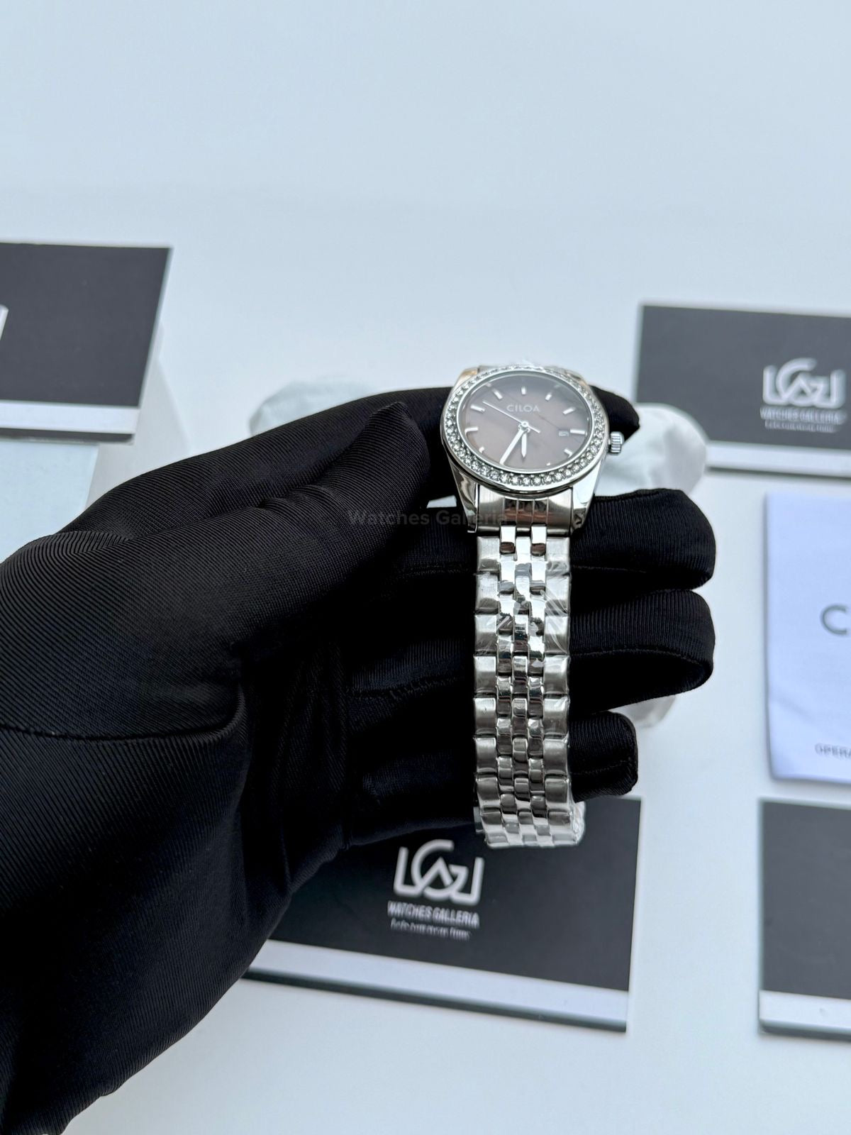 Cilloa 602 Datejust Ladies Watch Quartz (Chocolate) Cilha Watch Pakistan