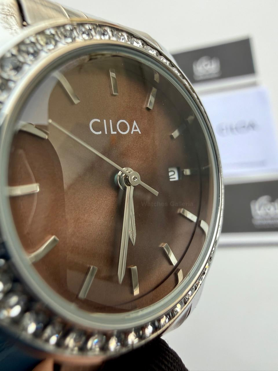 Cilloa 602 Datejust Ladies Watch Quartz (Chocolate) Cilha Watch Pakistan