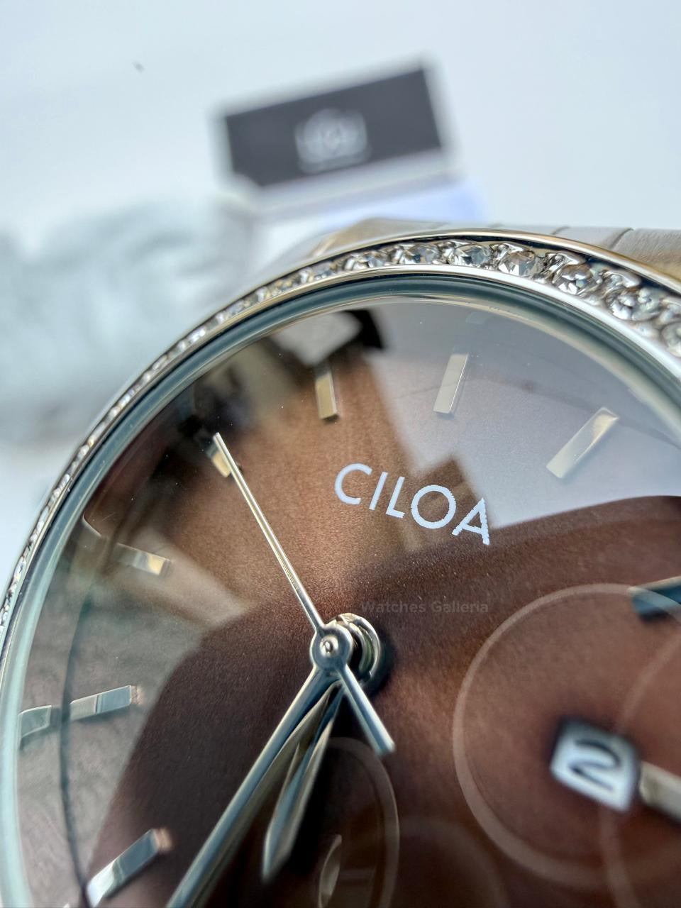 Cilloa 602 Datejust Ladies Watch Quartz (Chocolate) Cilha Watch Pakistan