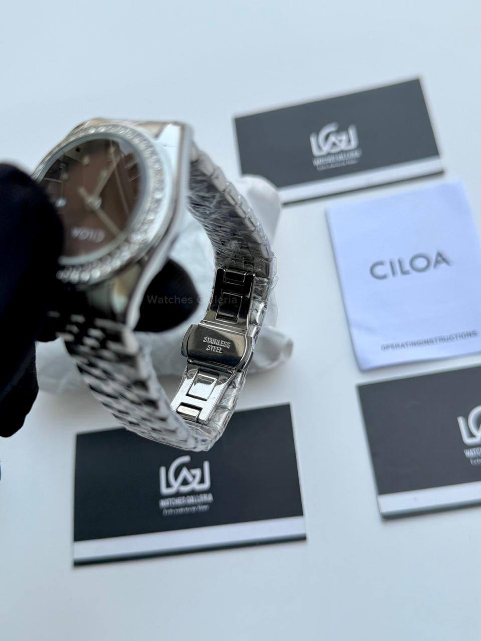 Cilloa 602 Datejust Ladies Watch Quartz (Chocolate) Cilha Watch Pakistan