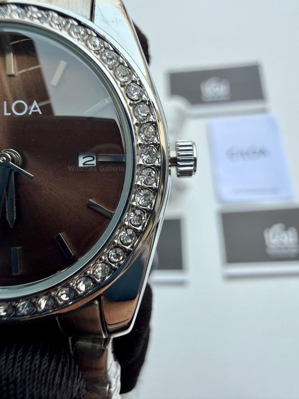 Cilloa 602 Datejust Ladies Watch Quartz (Chocolate) Cilha Watch Pakistan